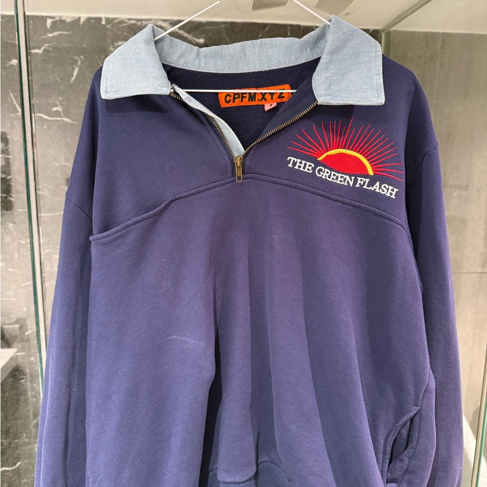 CPFM Blue Polo Sweater